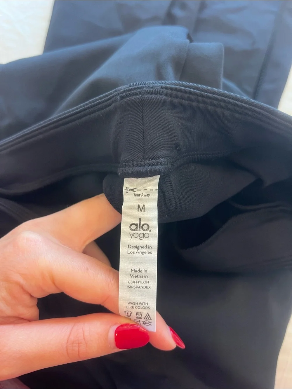 ALO High-Waist Zip It Black Flared Leggings